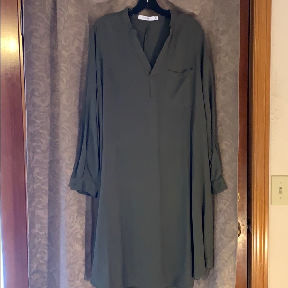 Olive green dress